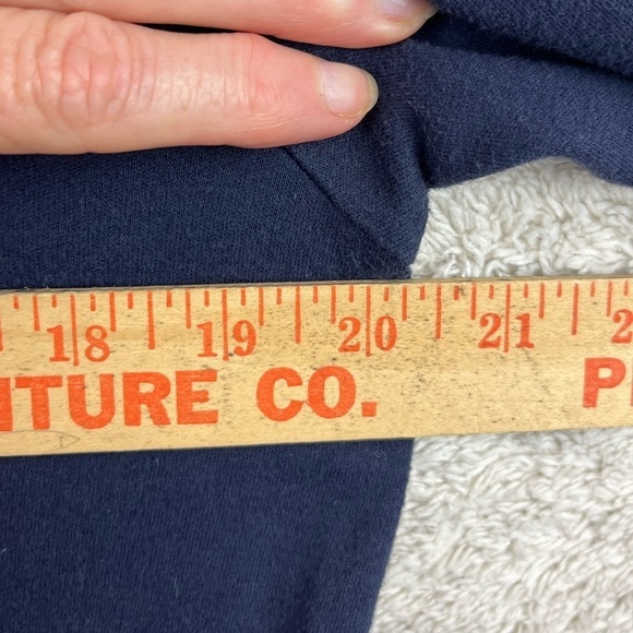 Vintage Lauren Ralph Lauren Blue Nightie Sz Medium with Pockets Monogrammed - Picture 13 of 14